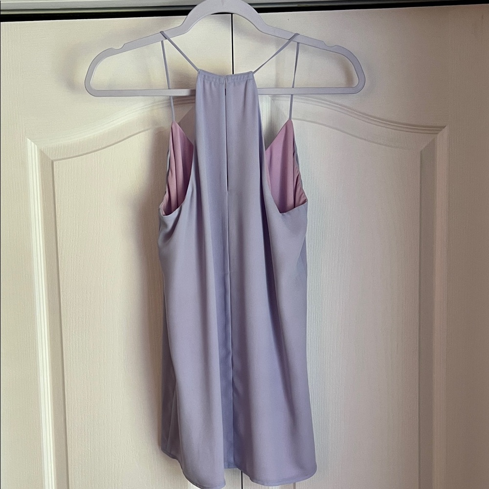 Express Reversible Lavender and Pink Sleeveless Blouse Top - Picture 4 of 5